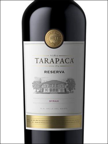 фото Vina Tarapaca Reserva Syrah Винья Тарапака Резерва Сира Чили вино красное