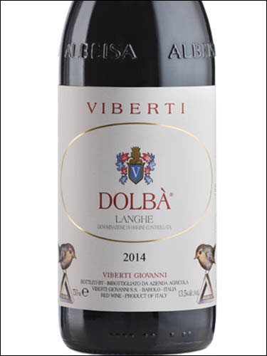 фото Viberti Giovanni Dolba Langhe DOC Виберти Джованни Долба Ланге Италия вино красное