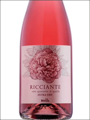 фото La Bioca Ricciante Vino Spumante Rose Extra Dry Ла Биока Риччианте Спуманте Розе Экстра Драй Италия вино розовое