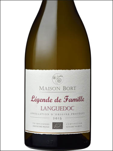 фото Maison Bort Legende de Famille blanc Languedoc AOP Мезон Бор Лежанд ву Фамий блан Лангедок Франция вино белое