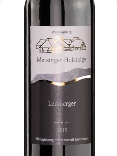 фото Metzinger Hofsteige Lemberger trocken Метцингер Хофштайге Лембергер трокен Германия вино красное