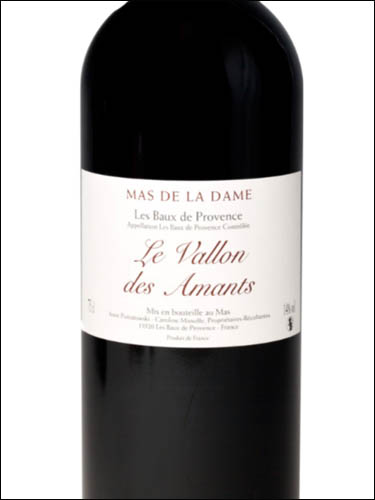 фото Mas de la Dame Le Vallon des Amants Les Baux de Provence AOC Мас де ля Дам ле Валлон де Амо Ле Бо де Прованс Франция вино красное