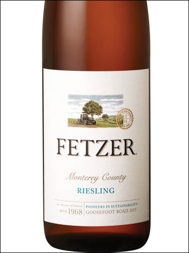 фото Fetzer Riesling Monterey County Фетцер Рислинг Монтерей Каунти США вино белое