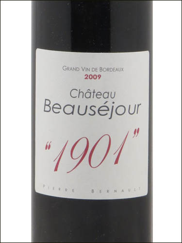 фото Chateau Beausejour "1901" Montagne-Saint-Emilion AOC Шато Босежур "1901" Монтань Сент-Эмильон Франция вино красное
