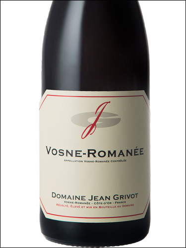 фото Domaine Jean Grivot Vosne-Romanee AOC Домен Жан Гриво Вон-Романе Франция вино красное