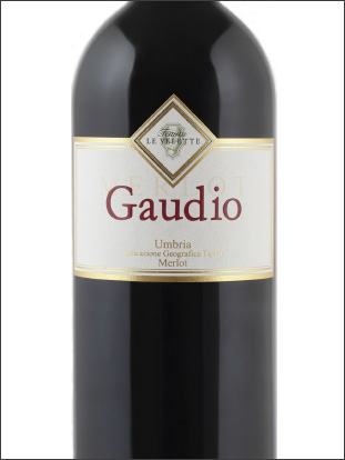 фото Tenuta Le Velette Gaudio Umbria Merlot IGT Тенута Ле Велетте Гаудио Умбрия Мерло Италия вино красное