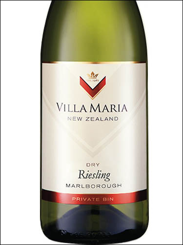 фото Villa Maria Private Bin Riesling Marlborough Вилла Мария Прайват Бин Рислинг Мальборо Новая Зеландия вино белое