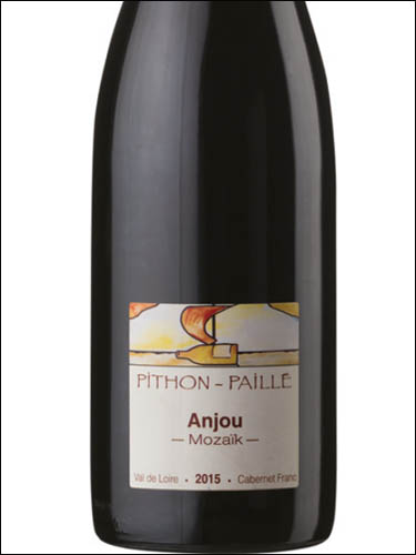 фото Pithon-Paille Mozaik Cabernet Franc Anjou AOC Питон-Пайе Мозаик Каберне Фран Анжу Франция вино красное