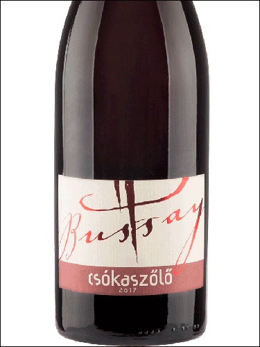 фото Bussay Zalai Csokaszolo Бюссе Залаи Чокасёлё Венгрия вино красное
