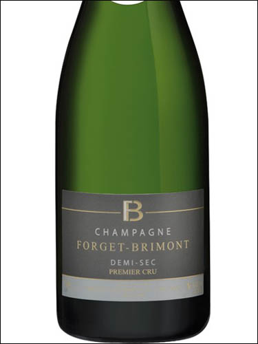 фото Champagne Forget-Brimont Demi-Sec Premier Cru Шампанское Форже-Бримон Деми-Сек Премье Крю Франция вино белое