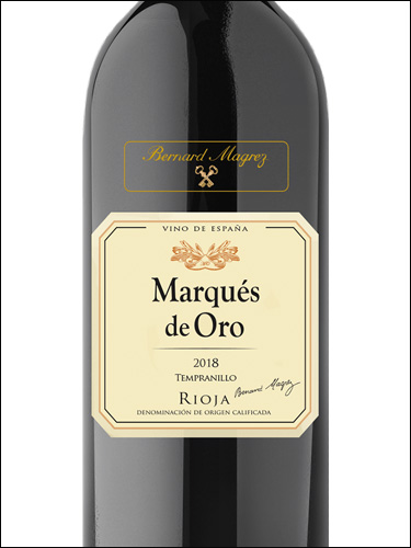 фото вино Bernard Magrez Marques de Oro Tempranillo Rioja DOCa 