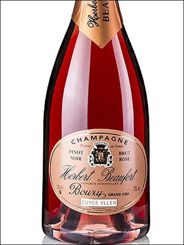 фото Champagne Herbert Beaufort Cuvee Yllen Brut Rose Bouzy Grand Cru Шампань Эрбер Бофор Кюве Иллен Брют Розе Бузи Гран Крю Франция вино розовое
