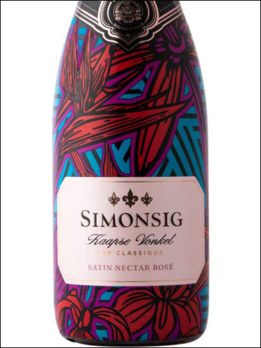 фото Simonsig Kaapse Vonkel Satin Nectar Rose Симонсиг Каапсе Вонкель Сатин Нектар Розе ЮАР вино розовое