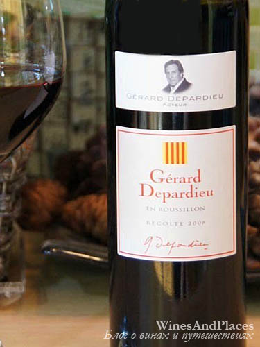 фото Gerard Depardieu en Roussillon AOC Cotes du Roussillon Жерар Депардье ан Руссильон Руж Кот дю Руссийон АОС Франция вино красное