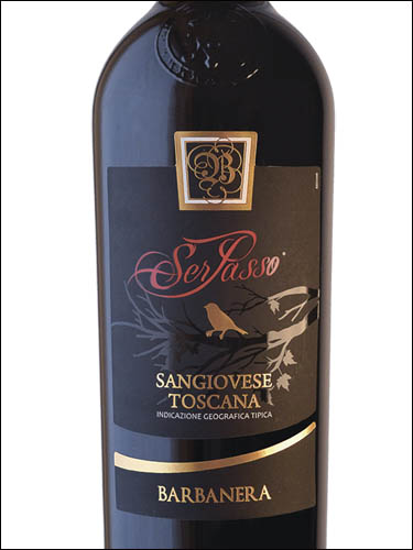 фото Barbanera Ser Passo Sangiovese Toscana IGT Барбанера Сер Пассо Санджовезе Тоскана  Италия вино красное