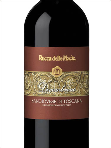 фото Rocca delle Macie Decembrino Sangiovese di Toscana IGT Рокка делле Мачие Дечембрино Санджовезе ди Тоскана Италия вино красное