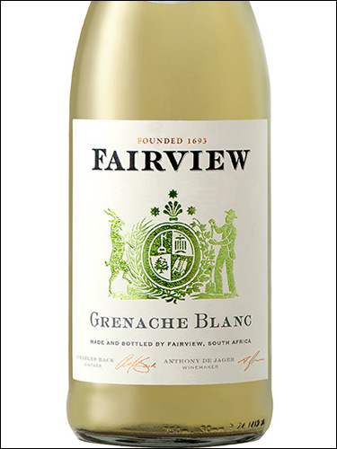 фото Fairview Grenache Blanc Фэирвью Гренаш Блан ЮАР вино белое