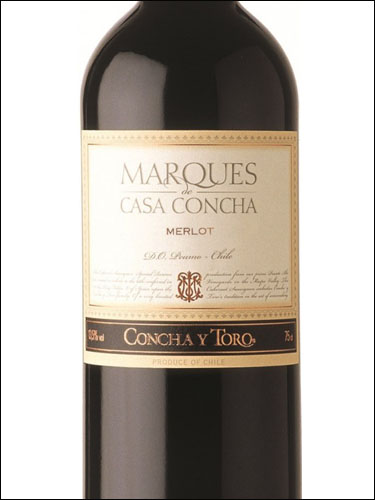 фото Marques de Casa Concha Merlot Peumo DO Маркиз Де Каса Конча Мерло Пеумо Чили вино красное