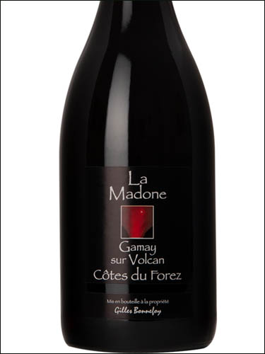 фото La Madone Rouge Cotes du Forez AOC Ля Мадон Руж Кот дю Форе Франция вино красное