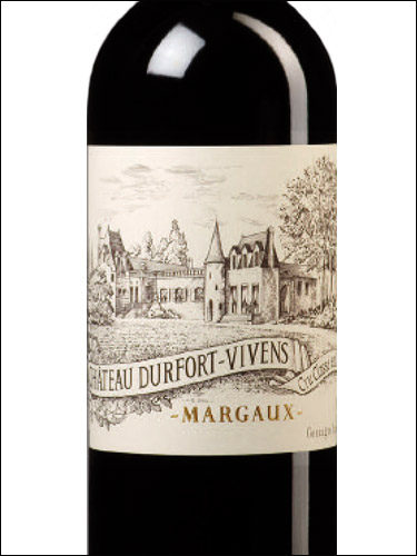 фото Chateau Durfort-Vivens 2-eme Grand Cru Classe Margaux AOC Шато Дюрфор-Виван Марго Франция вино красное