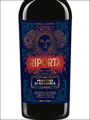 фото Riporta Primitivo di Manduria DOC Рипорта Примитиво ди Мандурия Италия вино красное