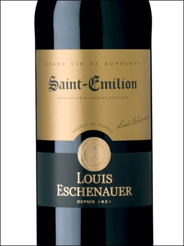 фото Louis Eschenauer Saint-Emilion AOP Луи Эшенауэр Сент-Эмильон Франция вино красное