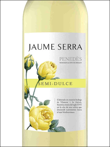 фото вино Jaume Serra Blanco Semi Dulce Penedes DO 