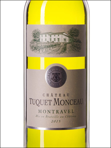 фото Chateau Tuquet Monceau Montravel Blanc Sec AOC Шато Туке Монсо Монравель Блан Сек Франция вино белое