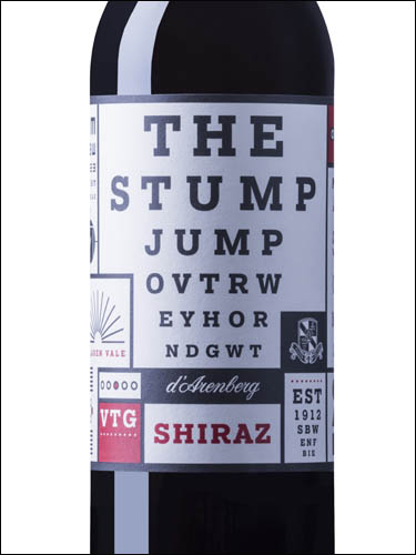 фото d'Arenberg The Stump Jump Shiraz д’Аренберг Стамп Джамп Шираз Австралия вино красное