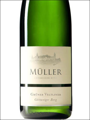 фото Muller Gruner Veltliner Gottweiger Berg Мюллер Грюнер Вельтлинер Готтвайгер Берг Австрия вино белое