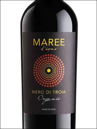 фото Maree d'Ione Nero di Troia Organic Puglia IGP Марее д'Йоне Неро ди Троя Органик Апулия Италия вино красное