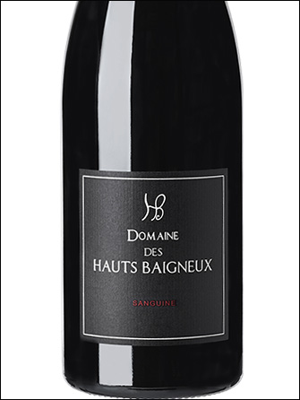 фото Domaine des Hauts Baigneux Sanguine Touraine Rouge AOC Домен де О-Беньё Сангин Турень Руж Франция вино красное