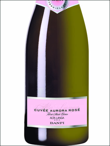 фото Banfi Cuvee Aurora Rose Alta Langa DOCG Банфи Кюве Аврора Розе Альта Ланга Италия вино розовое