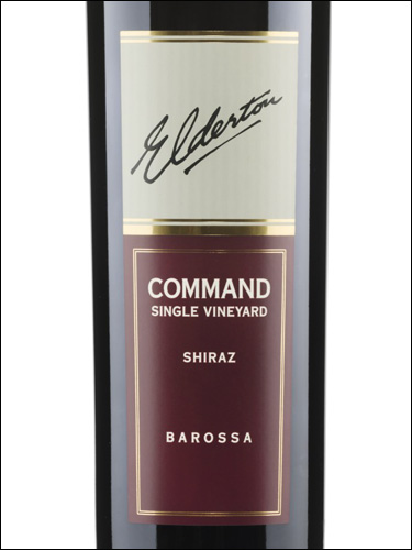 фото Elderton Command Single Vineyard Shiraz Barossa Элдертон Команд Сингл Виньярд Шираз Баросса Австралия вино красное