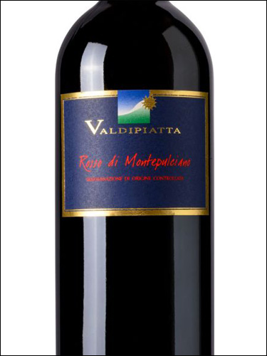 фото Valdipiatta Rosso di Montepulciano DOC Вальдипьятта Россо ди Монтепульчано Италия вино красное