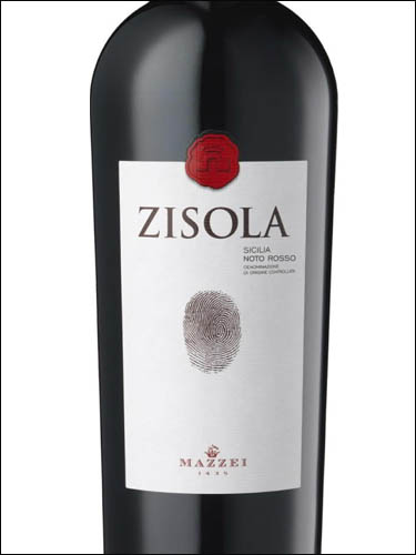 фото Zisola Sicilia Noto Rosso DOC Дзизола Сицилия Ното Россо Италия вино красное