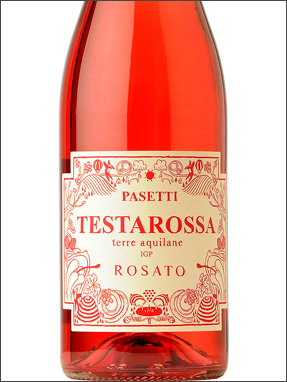 фото Pasetti Testarossa Rosato Terre Aquilane IGP Пазетти Тестаросса Розато Терре Аквилане Италия вино розовое