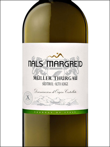 фото Nals Margreid Muller Thurgau Alto Adige DOC Нальс Маргрейд Мюллер Тюргау Альто Адидже Италия вино белое