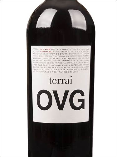 фото вино Covinca Terrai OVG Carinena DO 