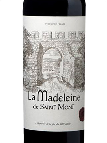 фото La Madeleine de Saint-Mont Rouge Saint-Mont AOP Ла Мадлен де Сен-Мон Руж Сен-Мон Франция вино красное