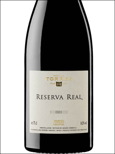 фото вино Torres Reserva Real Penedes DO 