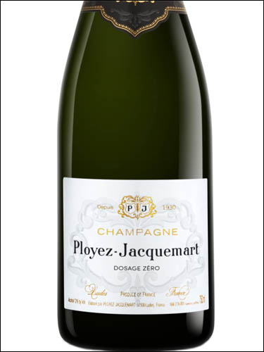 фото Champagne Ployez-Jacquemart Dosage Zero Шампань Плойе-Жакмар Экстра Дозаж Зеро Франция вино белое