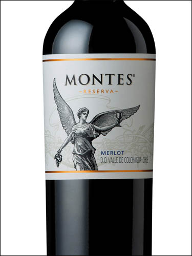 фото Montes Reserva Merlot Valle de Colchagua DO Монтес Резерва Мерло Долина Кольчагуа Чили вино красное
