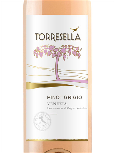 фото Torresella Pinot Grigio Rose Venezia DOC Торреселла Пино Гриджио Розе Венеция Италия вино розовое