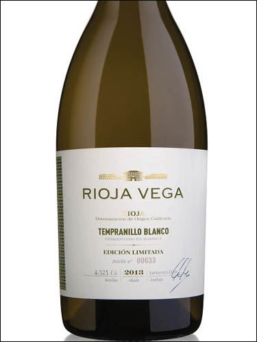 фото вино Rioja Vega Tempranillo Blanco Rioja DOC 