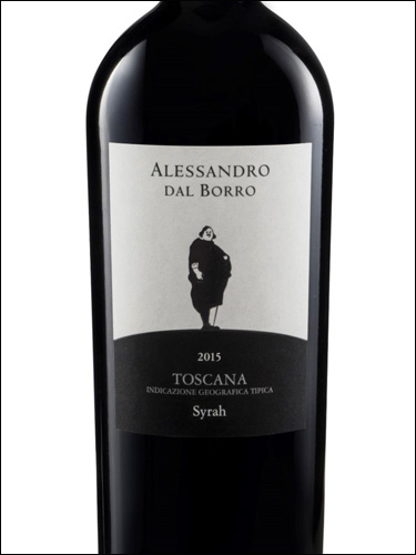 фото Alessandro dal Borro Syrah Toscana Rosso IGT Алессандро даль Борро Сира Тоскана Россо Италия вино красное