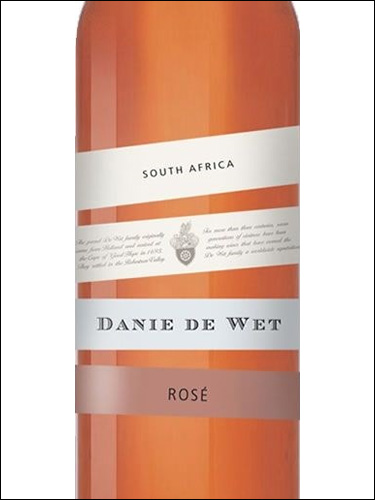 фото Danie de Wet Rose Дани де Вет Розе ЮАР вино розовое