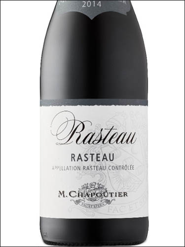 фото M.Chapoutier Rasteau AOC М.Шапутье Расто Франция вино красное
