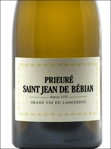 фото Prieure Saint Jean de Bebian Blanc Coteaux du Languedoc AOC Приер де Сен Жан де Бебиан Блан Кото дю Лангедок Франция вино белое