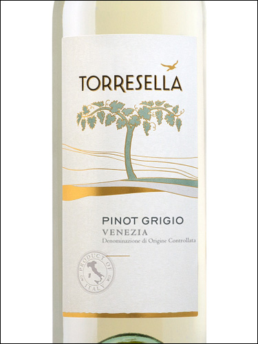 фото Torresella Pinot Grigio Venezia DOC Торреселла Пино Гриджио Венеция Италия вино белое